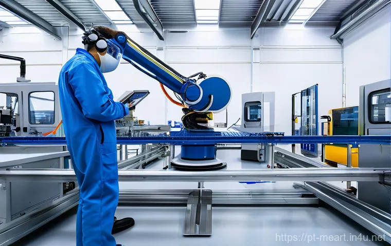 레이저 용접과 전통 용접 - **Prompt: Precision Laser Welding in a Portuguese Automotive Factory**
    A highly detailed and rea...